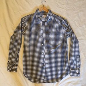 Merona size small grey plaid dress shirt